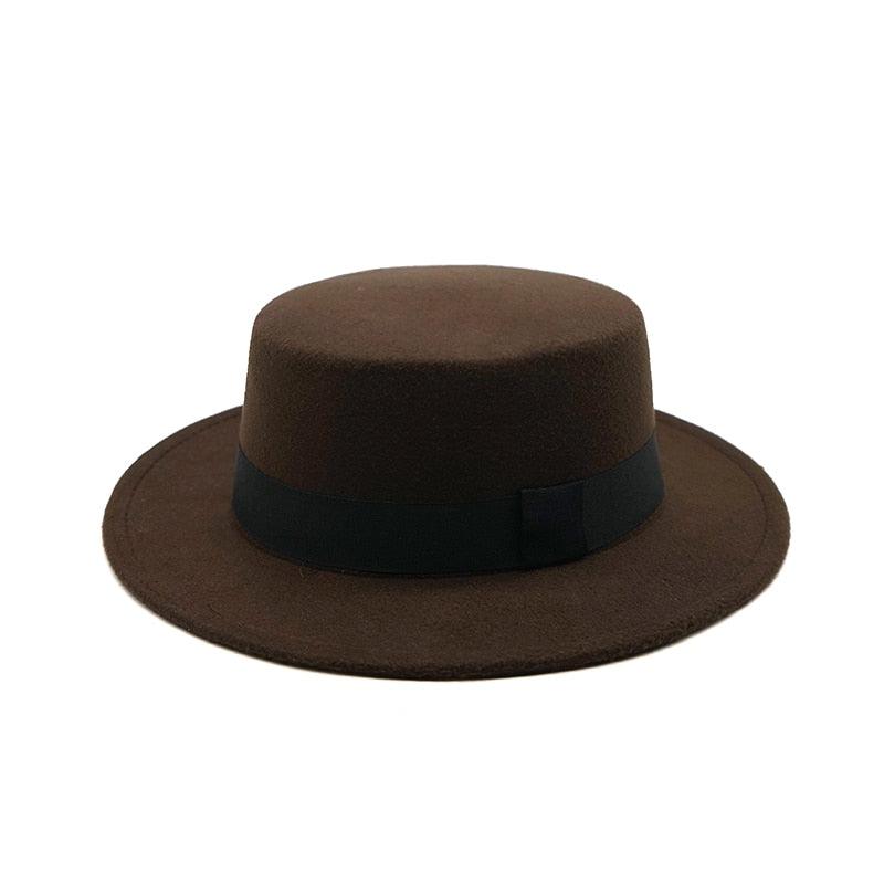 One Size Winter Autumn Cotton Women Men Fedoras Lady Retro Wide Brim Hat Belt Fedora Hat Top Lightweight Caps Everyday Wear Hats Summer Sun Hat