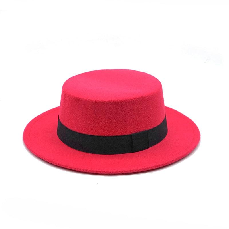 One Size Winter Autumn Cotton Women Men Fedoras Lady Retro Wide Brim Hat Belt Fedora Hat Top Lightweight Caps Everyday Wear Hats Summer Sun Hat