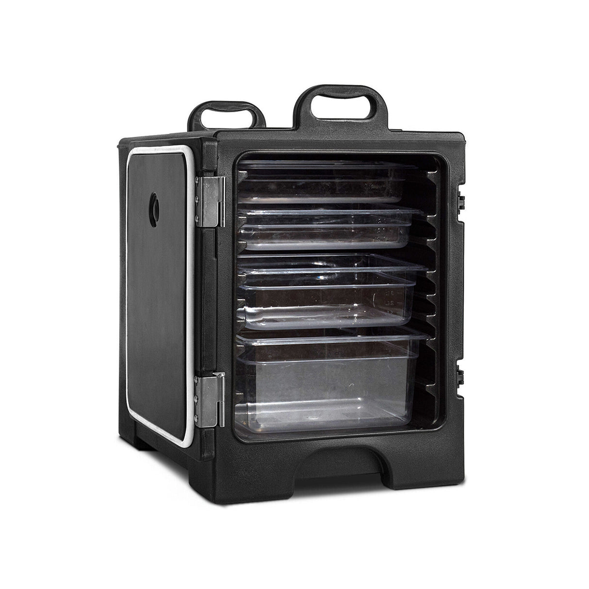 81 Quart Capacity End-loading Insulated Food Pan Carrier-Black