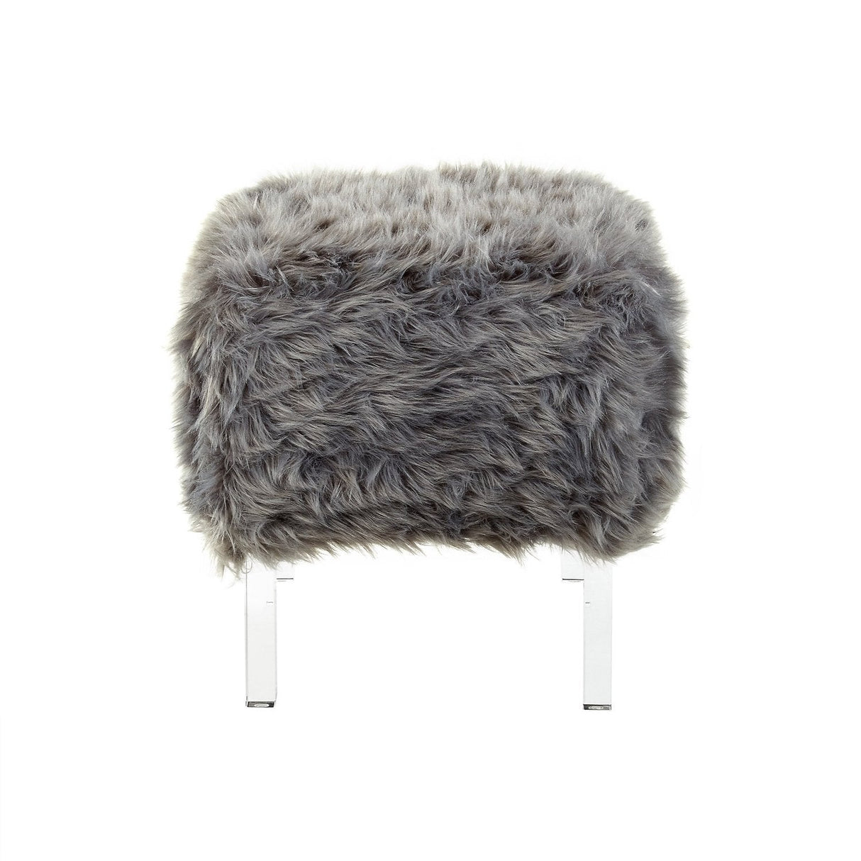 Ava Lux Fur Ottoman