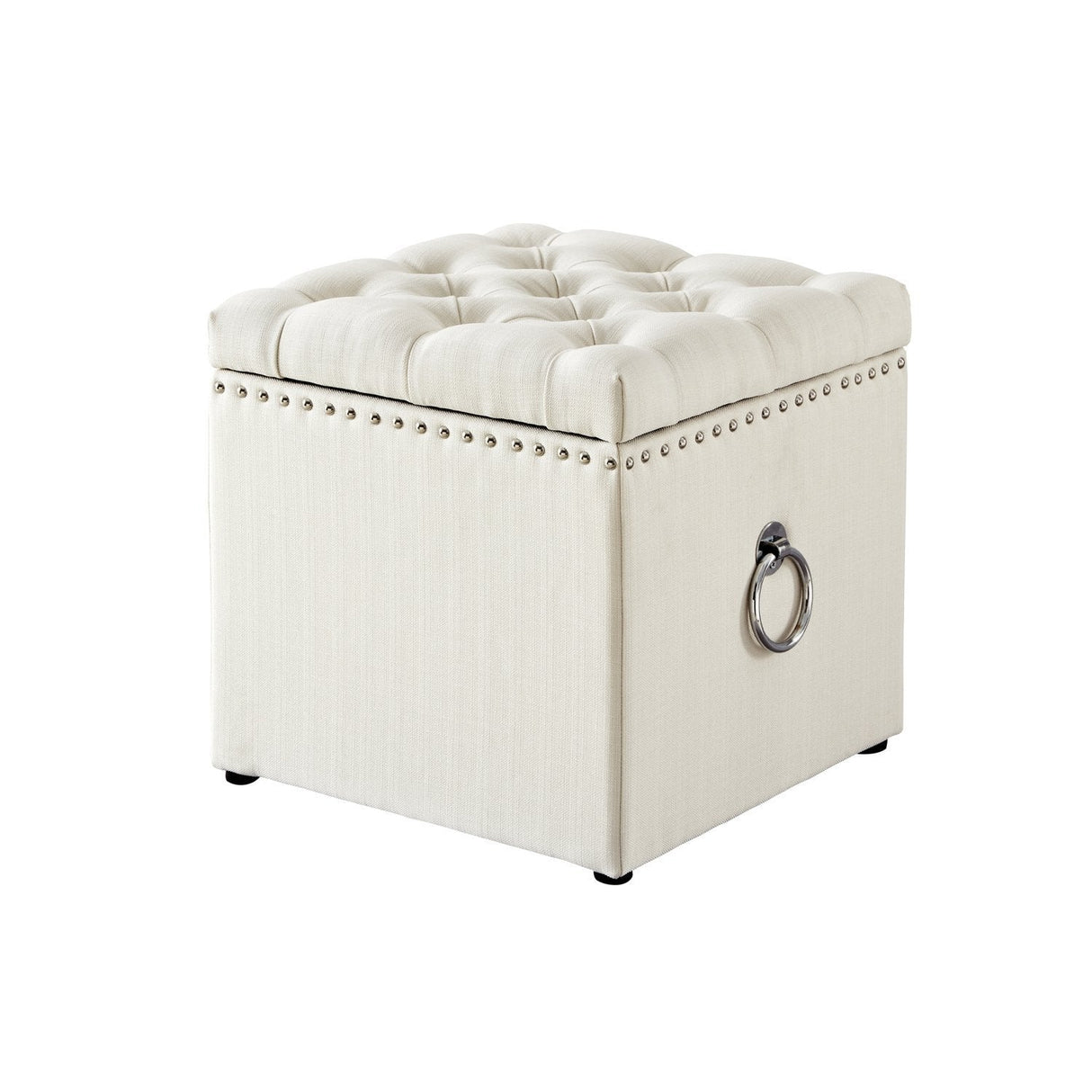 Ella Linen Storage Ottoman