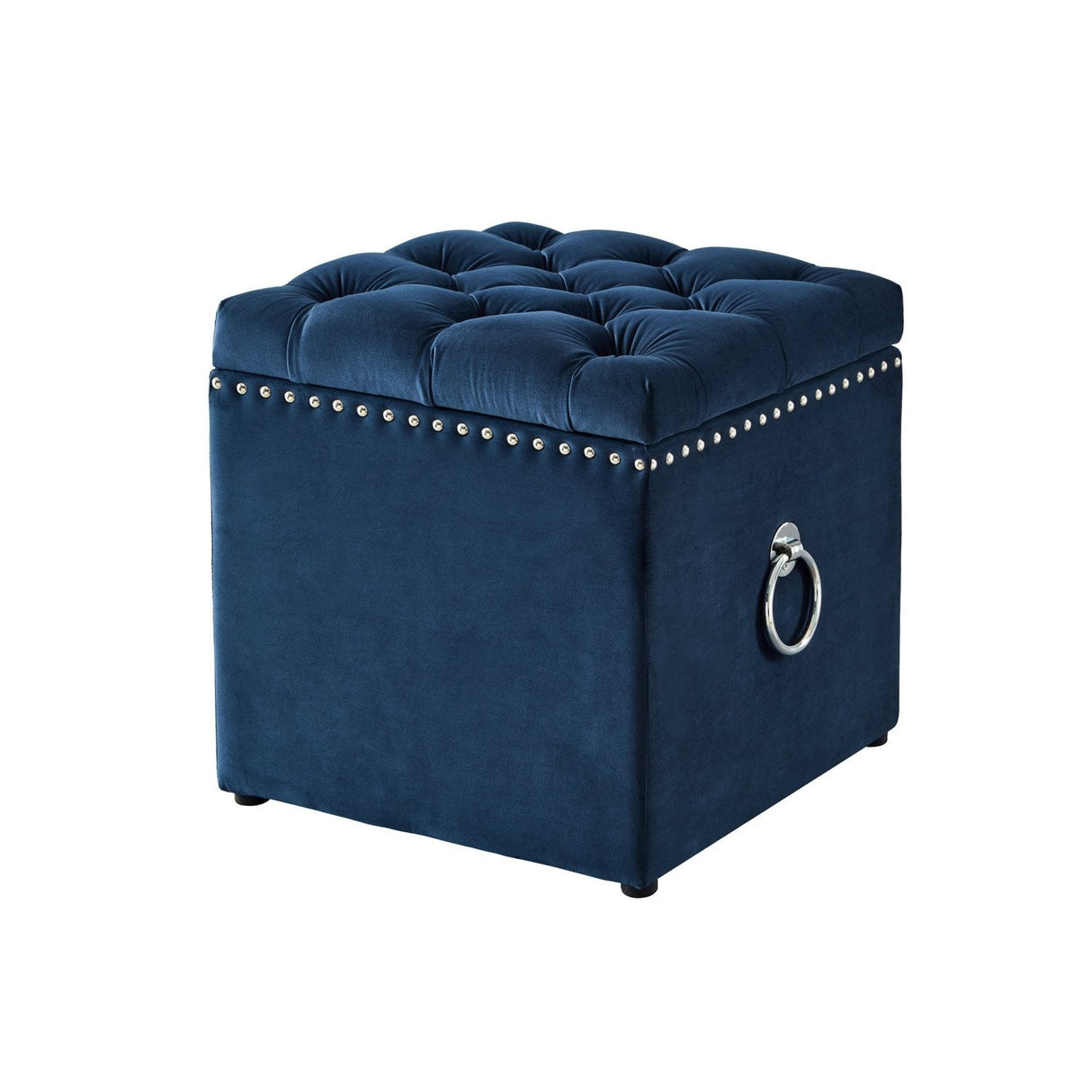 Ella Velvet Storage Ottoman