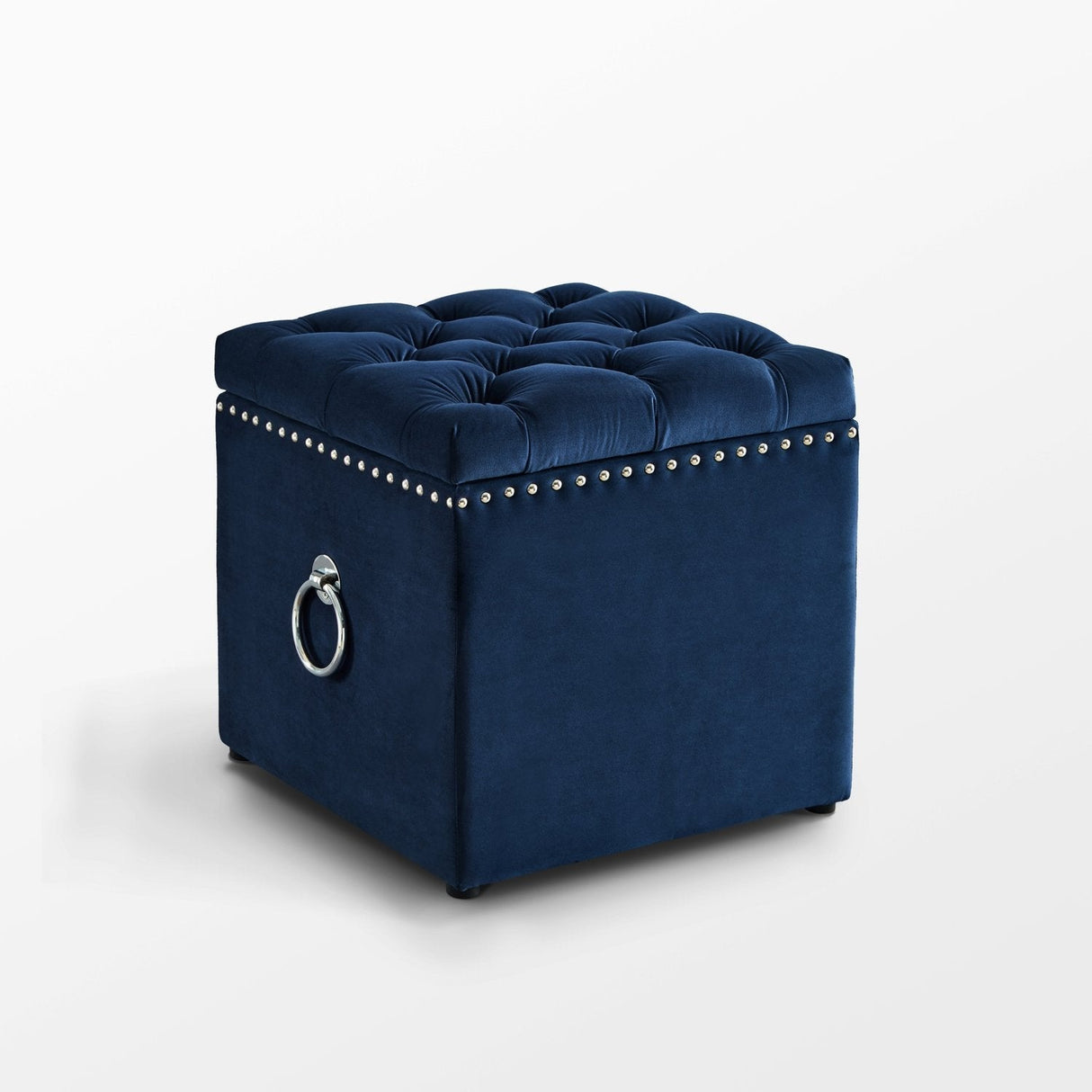 Ella Velvet Storage Ottoman