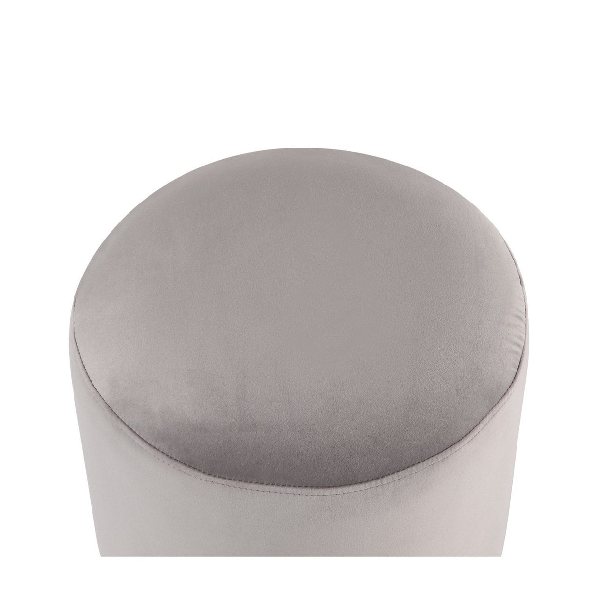 Elsa Velvet Round Ottoman