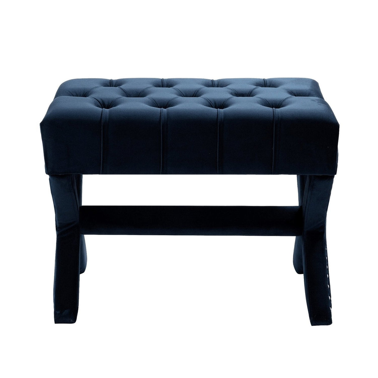 Louis Velvet X-Leg Ottoman