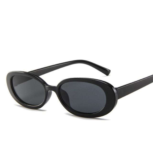 Oval Sunglasses For Women Retro Designer Glasses For Women/Men Small Eyewear For Women Tiny Small 90s Sunglasses Women Polarized Retro Oval Sunglasses Tinted Glasses
