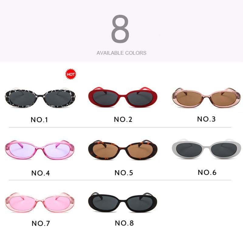 Oval Sunglasses For Women Retro Designer Glasses For Women/Men Small Eyewear For Women Tiny Small 90s Sunglasses Women Polarized Retro Oval Sunglasses Tinted Glasses