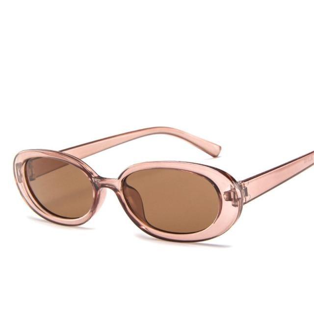 Oval Sunglasses For Women Retro Designer Glasses For Women/Men Small Eyewear For Women Tiny Small 90s Sunglasses Women Polarized Retro Oval Sunglasses Tinted Glasses