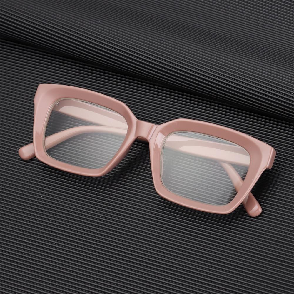 Oversized Square Reading Glasses For Men Women Portable Large Frame High Definition Computer Gaming Eyeglasses Eye Protection Eyewear Diopter 0~+ 3.00