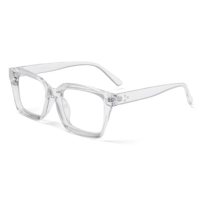 Oversized Square Reading Glasses For Men Women Portable Large Frame High Definition Computer Gaming Eyeglasses Eye Protection Eyewear Diopter 0~+ 3.00
