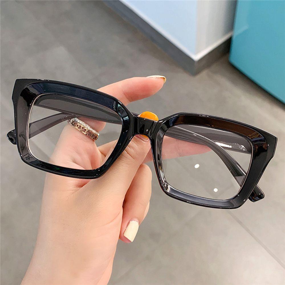 Oversized Square Reading Glasses For Men Women Portable Large Frame High Definition Computer Gaming Eyeglasses Eye Protection Eyewear Diopter 0~+ 3.00