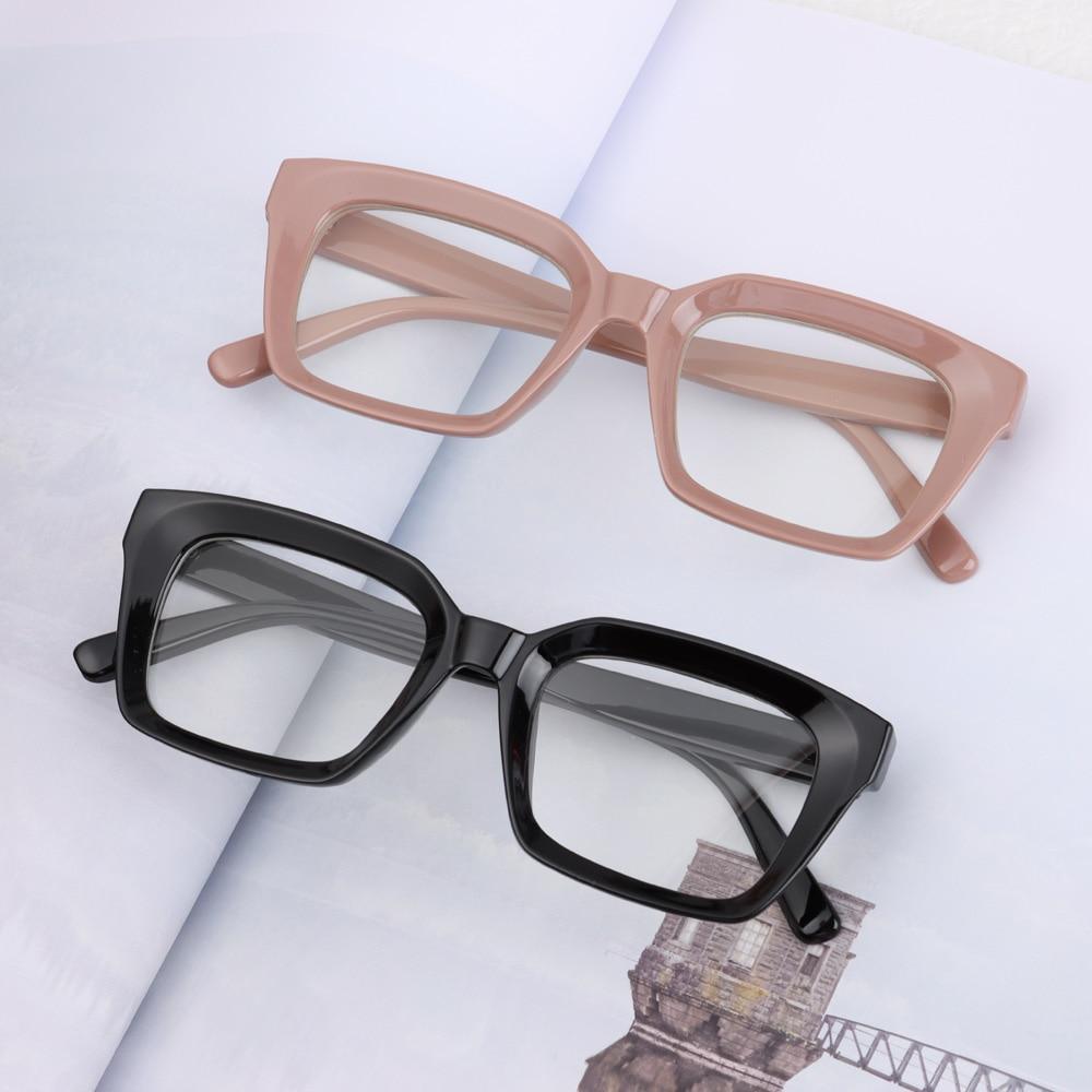 Oversized Square Reading Glasses For Men Women Portable Large Frame High Definition Computer Gaming Eyeglasses Eye Protection Eyewear Diopter 0~+ 3.00