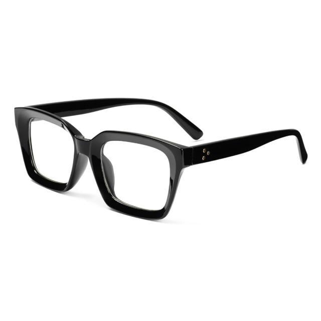 Oversized Square Reading Glasses For Men Women Portable Large Frame High Definition Computer Gaming Eyeglasses Eye Protection Eyewear Diopter 0~+ 3.00