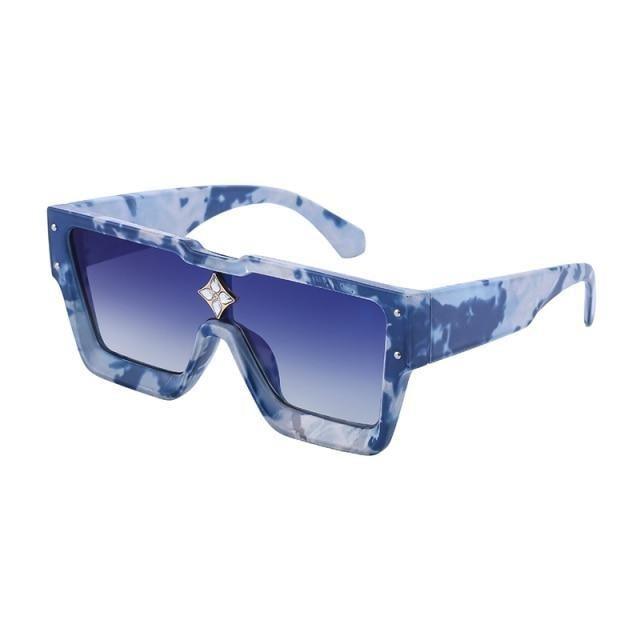 Oversized Square Rimless Shades UV400 Shape Sunglasses For Women New Fashionable New Big Frame Sun Glasses for Female New Latest Attractive Large Flat Top Eyewear For Unisex