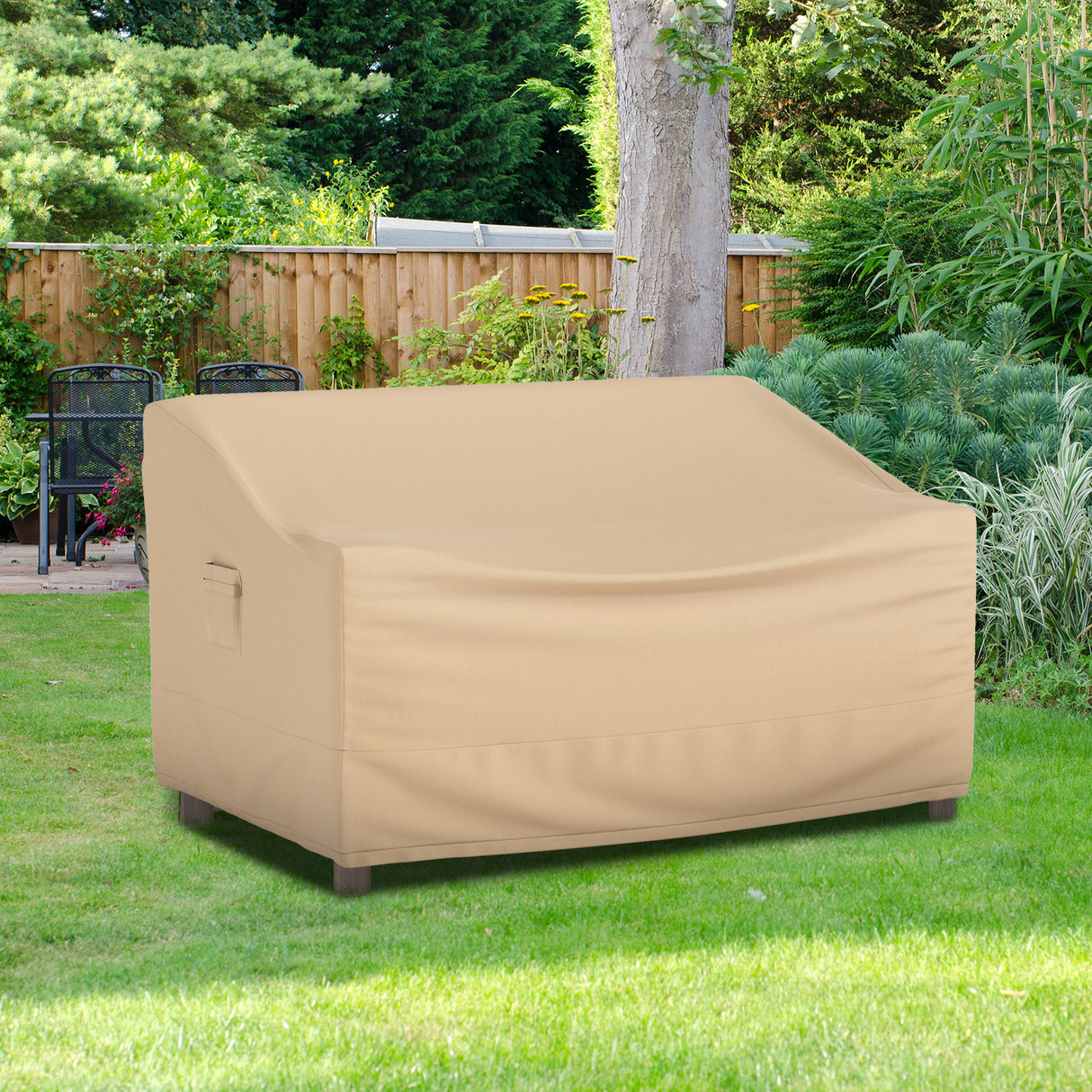 Patio Furniture Cover with Padded Handle and Click-Close Straps-60 x 43 x 30 inches
