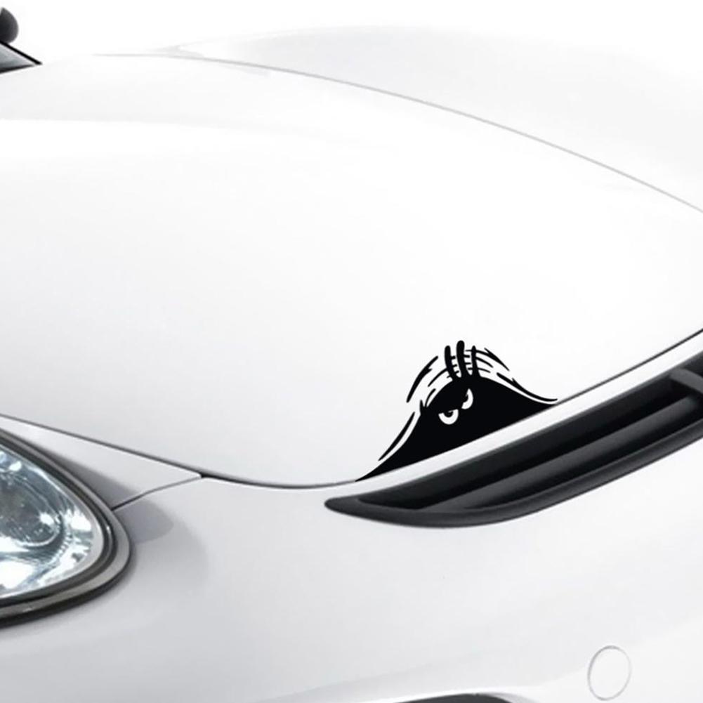 Peeking Monster Scary Eyes Car Sticker Peeking Elf Car Decal Waterproof Car Decal Vinyl Car Decal Sticker Waterproof Self-adhesive Car Sticker Scratch Cover Decal Auto Decoration Funny Peeking 3D Big Eyes Sticker Car Styling