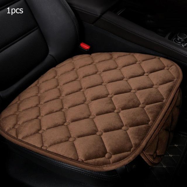 Plush Car Seat Covers Front Rear Full Set Choose Car Seat Cushion Car Memory Foam Heightening Seat Cushion Plush Seat Pad Protector Car Accessories Lower Back Pain Relief Cushion Anti-Slip