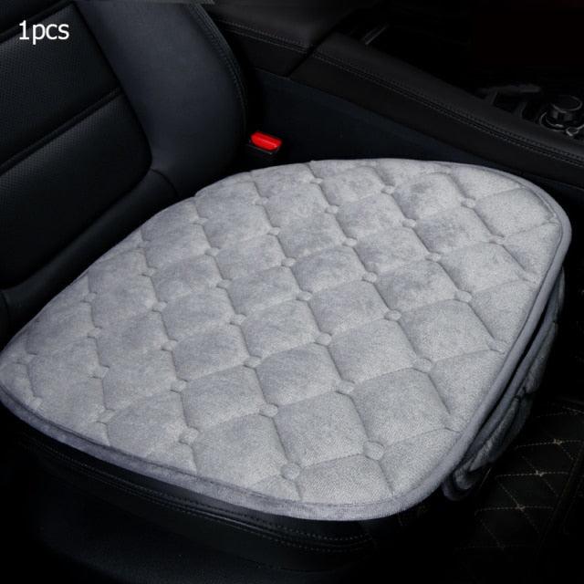 Plush Car Seat Covers Front Rear Full Set Choose Car Seat Cushion Car Memory Foam Heightening Seat Cushion Plush Seat Pad Protector Car Accessories Lower Back Pain Relief Cushion Anti-Slip