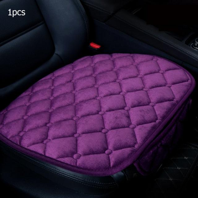 Plush Car Seat Covers Front Rear Full Set Choose Car Seat Cushion Car Memory Foam Heightening Seat Cushion Plush Seat Pad Protector Car Accessories Lower Back Pain Relief Cushion Anti-Slip