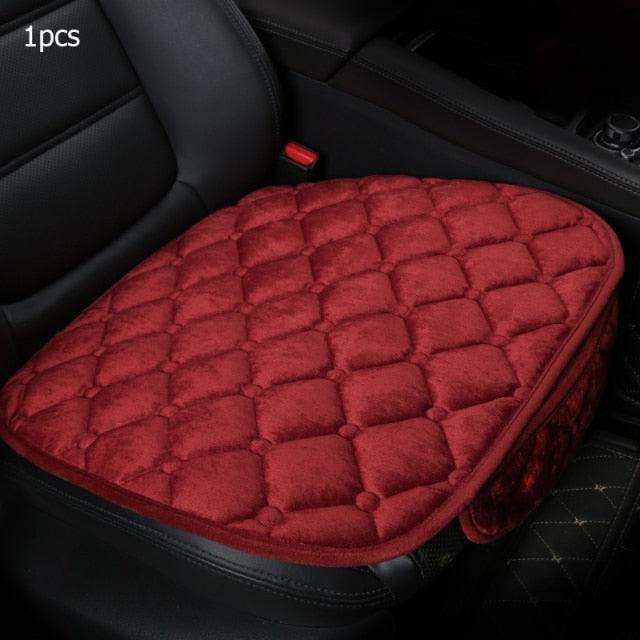 Plush Car Seat Covers Front Rear Full Set Choose Car Seat Cushion Car Memory Foam Heightening Seat Cushion Plush Seat Pad Protector Car Accessories Lower Back Pain Relief Cushion Anti-Slip