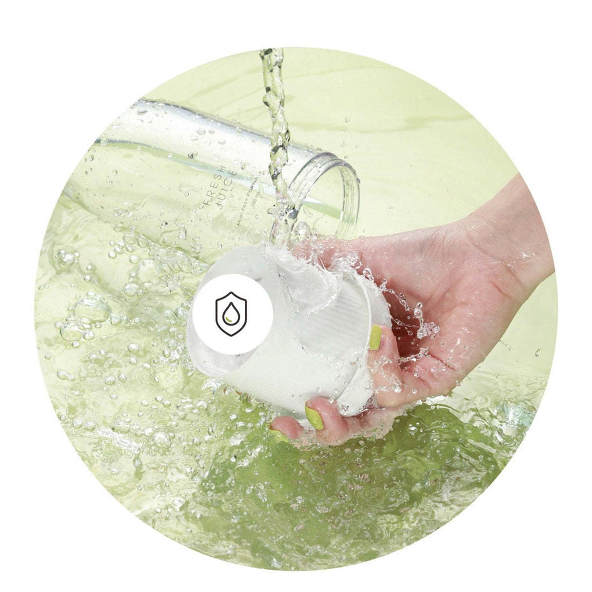 Portable Blender Juicer Bottle Mixer Electric Wireless Charge Mini Fruit Mixers Juicer Cup Blender Milkshake Juice Maker Machine Portable Mini Blender with Wireless Charging for Home, Office & Outdoor Juicer