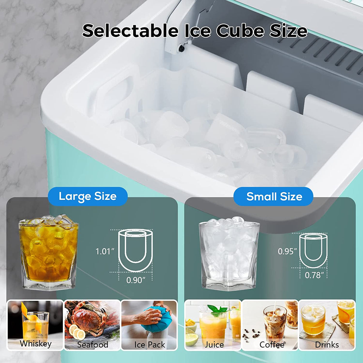 Portable Countertop Ice Maker Machine Z5876