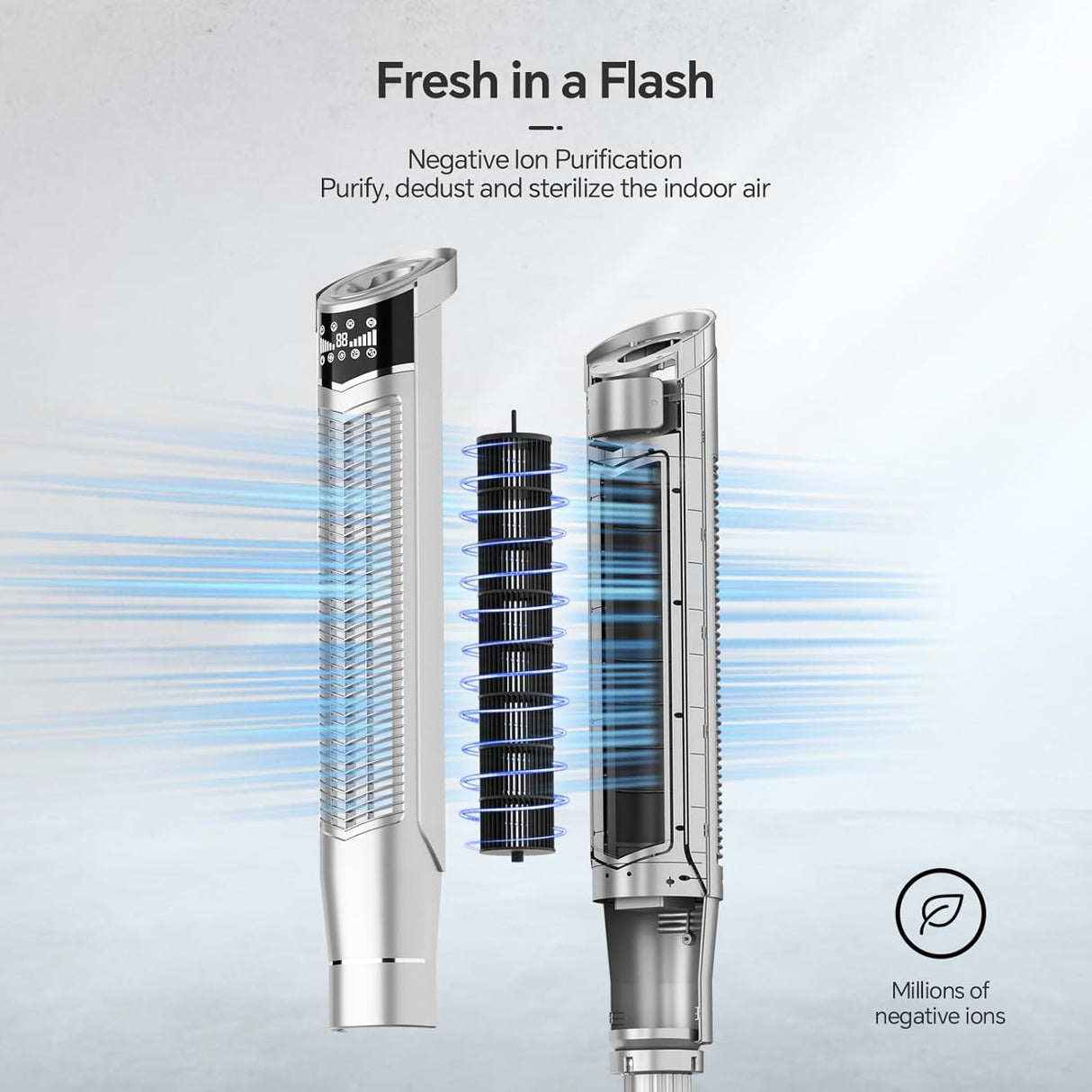 Portable Oscillating Tower Fan