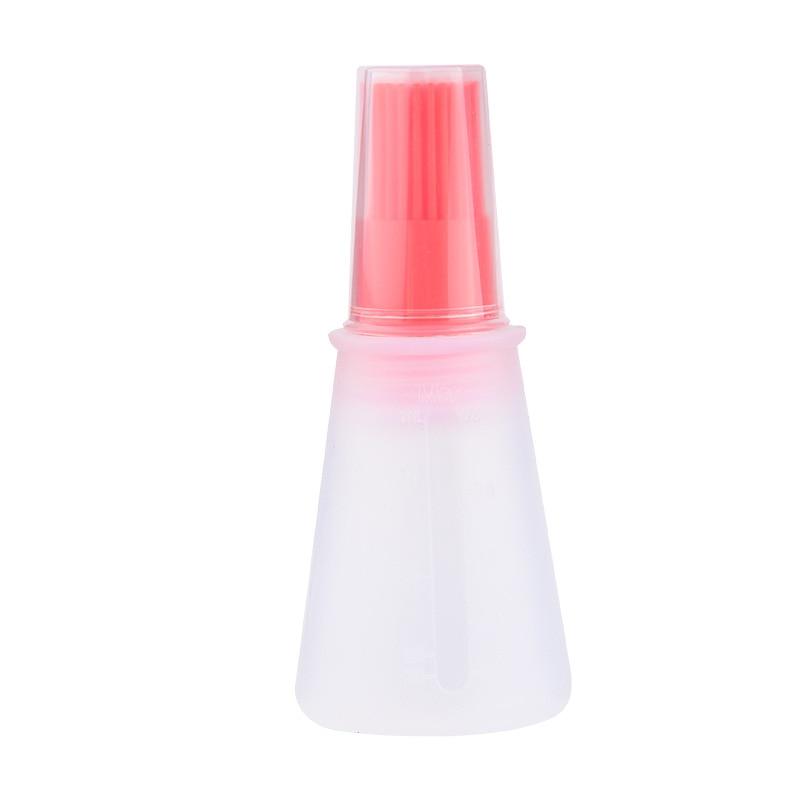 Portable Silicone Oil Bottle with Brush Oil Dispenser Liquid Oil Pastry Kitchen Baking BBQ Tool Kitchen Tools BBQ Baking Gadgets Silicon Oil Bottle Brush Baking or Grilling Frying BBQ