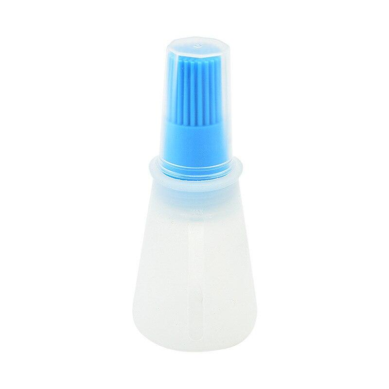 Portable Silicone Oil Bottle with Brush Oil Dispenser Liquid Oil Pastry Kitchen Baking BBQ Tool Kitchen Tools BBQ Baking Gadgets Silicon Oil Bottle Brush Baking or Grilling Frying BBQ