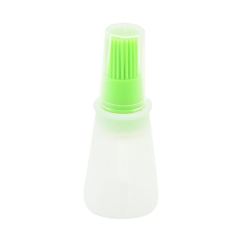 Portable Silicone Oil Bottle with Brush Oil Dispenser Liquid Oil Pastry Kitchen Baking BBQ Tool Kitchen Tools BBQ Baking Gadgets Silicon Oil Bottle Brush Baking or Grilling Frying BBQ