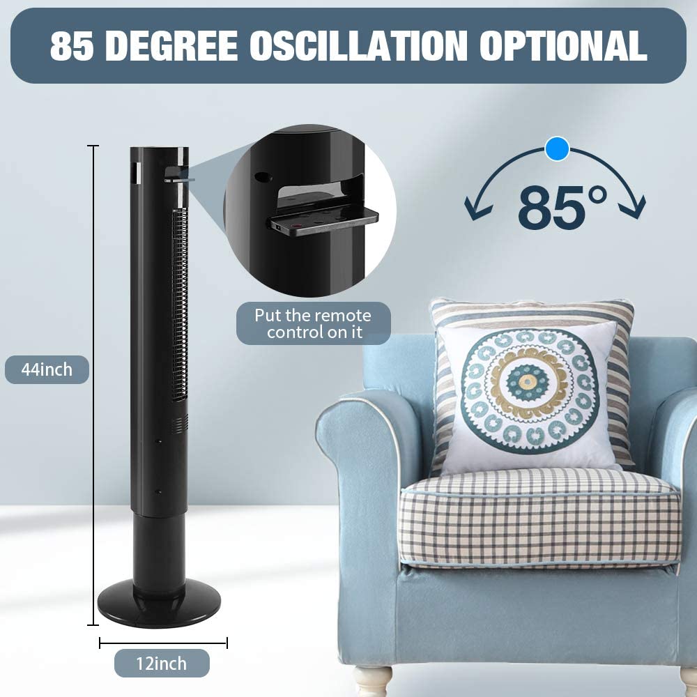 44 inch Portable Tower Fan with Oscillation