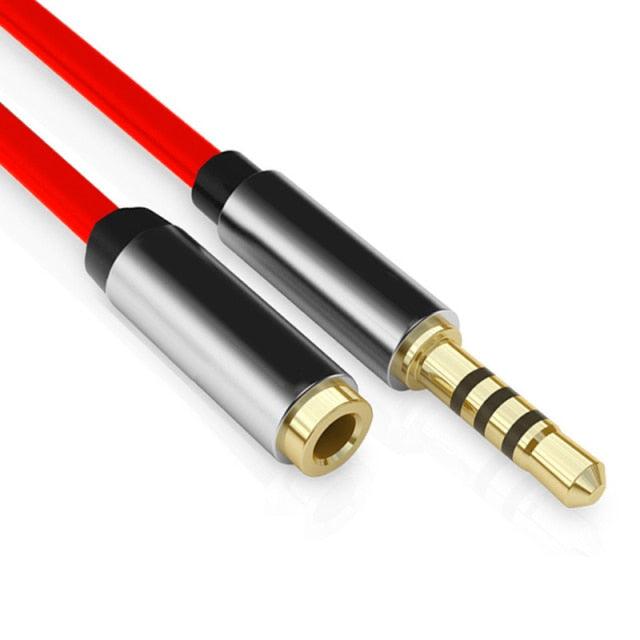 Premium 3.5mm 1m/2m/3-m AUX Headphone Cable Jack For Car Speaker Mobile Phone Headphones