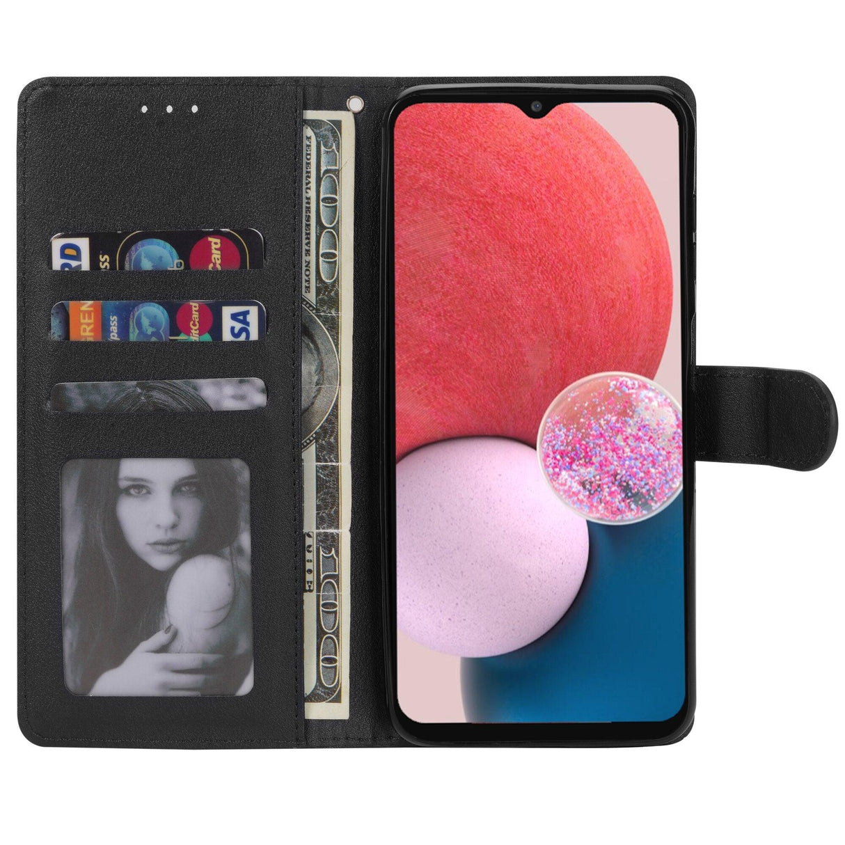 Premium PU / Leather Case Magnetic Closure Protective Flip Wallet Case Cover Leather Case for Xiaomi Redmi Note 11S 10 10S 9 9S 9T 8T 8 7 6 5 5A Pro Max 4X 9A 8A 7A 6A POCO X3 NFC Flip Wallet
