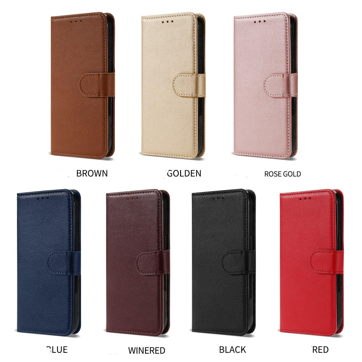 Premium PU / Leather Case Magnetic Closure Protective Flip Wallet Case Cover Leather Case for Xiaomi Redmi Note 11S 10 10S 9 9S 9T 8T 8 7 6 5 5A Pro Max 4X 9A 8A 7A 6A POCO X3 NFC Flip Wallet