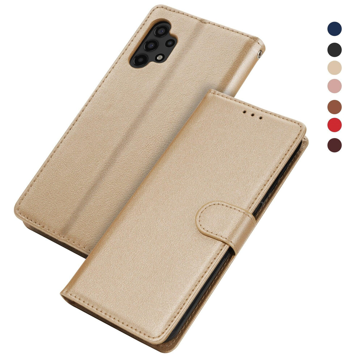 Premium PU / Leather Case Magnetic Closure Protective Flip Wallet Case Cover Leather Case for Xiaomi Redmi Note 11S 10 10S 9 9S 9T 8T 8 7 6 5 5A Pro Max 4X 9A 8A 7A 6A POCO X3 NFC Flip Wallet