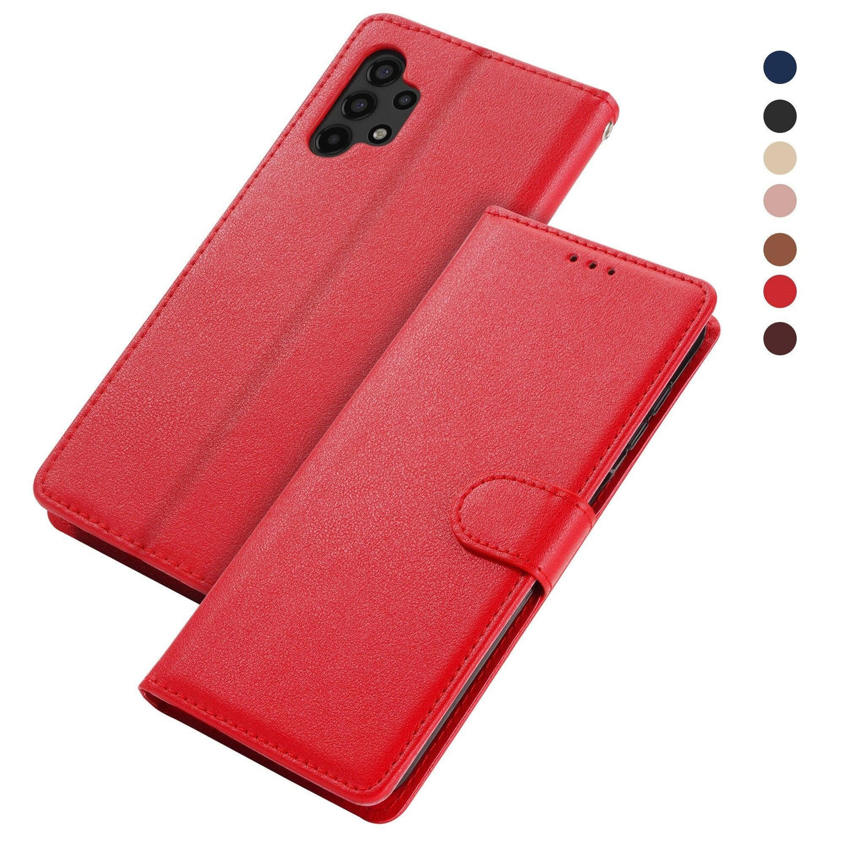Premium PU / Leather Case Magnetic Closure Protective Flip Wallet Case Cover Leather Case for Xiaomi Redmi Note 11S 10 10S 9 9S 9T 8T 8 7 6 5 5A Pro Max 4X 9A 8A 7A 6A POCO X3 NFC Flip Wallet
