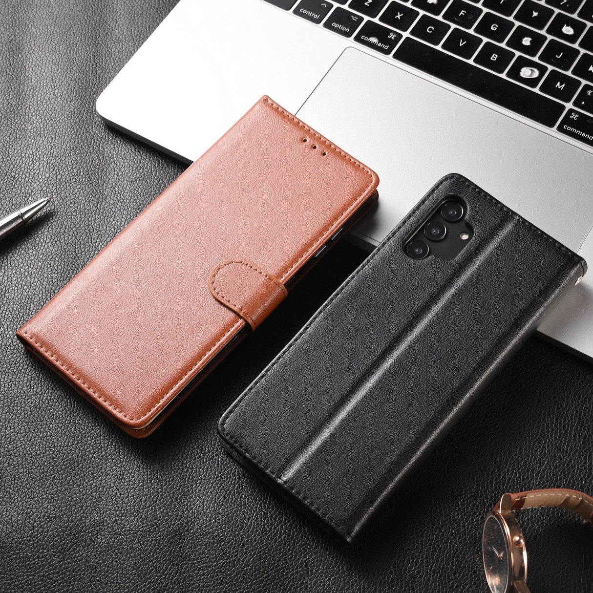 Premium PU / Leather Case Magnetic Closure Protective Flip Wallet Case Cover Leather Case for Xiaomi Redmi Note 11S 10 10S 9 9S 9T 8T 8 7 6 5 5A Pro Max 4X 9A 8A 7A 6A POCO X3 NFC Flip Wallet
