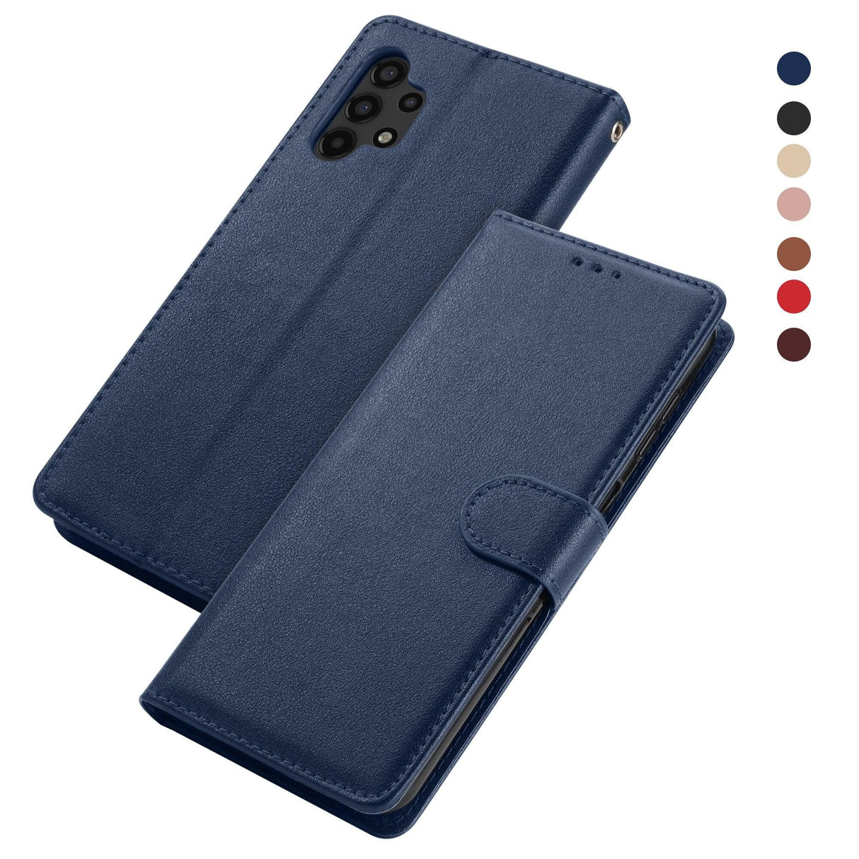 Premium PU / Leather Case Magnetic Closure Protective Flip Wallet Case Cover Leather Case for Xiaomi Redmi Note 11S 10 10S 9 9S 9T 8T 8 7 6 5 5A Pro Max 4X 9A 8A 7A 6A POCO X3 NFC Flip Wallet