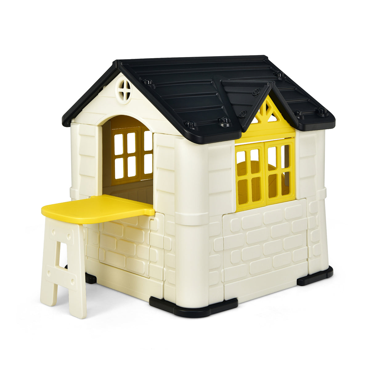 Kid ™s Playhouse Pretend Toy House For Boys and Girls 7 Pieces Toy Set-Pink