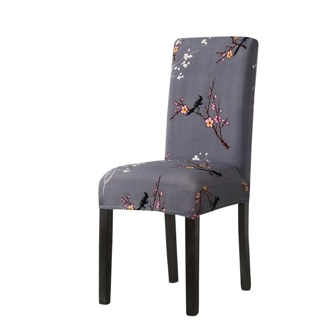 Print Pattened Dining Chair Cover Spandex Elastic Chair Slipcover Stretch Case For Chairs Wedding Hotel Banquet Fit Stretch Short Dining Room Chair Covers with Printed Pattern Banquet Chair Seat Protector Slipcover For Home Party Hotel Wedding Ceremony