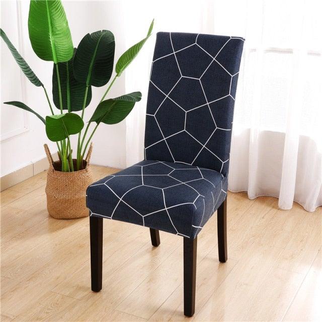 Printed Chair Cover Spandex Stretch Durable Soft Seat Chair Covers Slipcovers for Kitchen Dining Room Wedding Banquet Hotel Chair Covers for Dining Room Stretch Spandex Removable Washable Anti-dust Seat Slipcover Protector for Hotel Office Ceremony