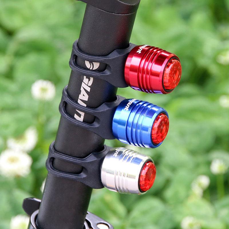 Bicycle Rear Light Bike Warning Lamp USB Charge Red White Light Color Safety Headlight Bike Tail Light Rechargeable Ultra Bright Bike Rear Light USB Rechargeable Bike LED Light