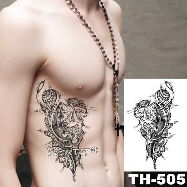 Realistic Temporary Lion Wolf Sticker Tattoo Waterproof Elegant Body Arm Warrior Tattoo For Mens