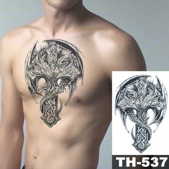 Realistic Temporary Lion Wolf Sticker Tattoo Waterproof Elegant Body Arm Warrior Tattoo For Mens