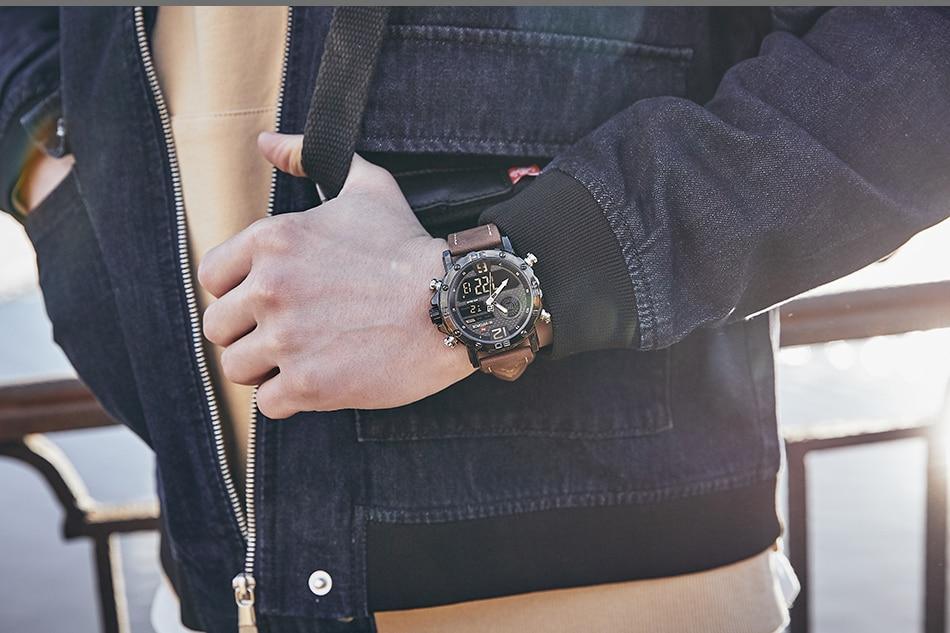 Men's Sports Waterproof Digital Analog Multifunction Watch Excellent Design Perfect Gift