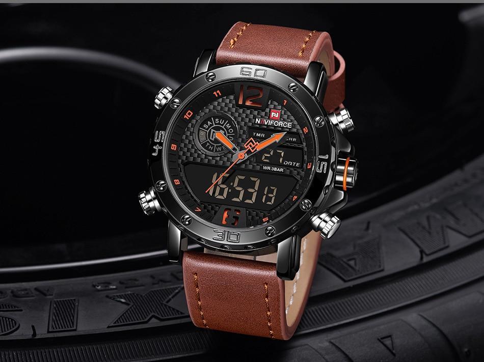 Men's Sports Waterproof Digital Analog Multifunction Watch Excellent Design Perfect Gift