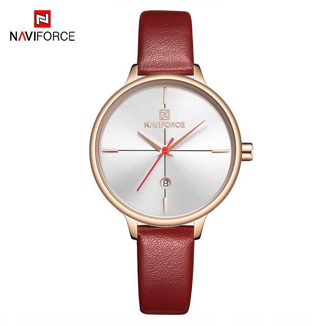 Women's Luxury Watch With Leather Belts Shiny Steel Case Scratch Resistant Glass Unique Design Perfect Gift