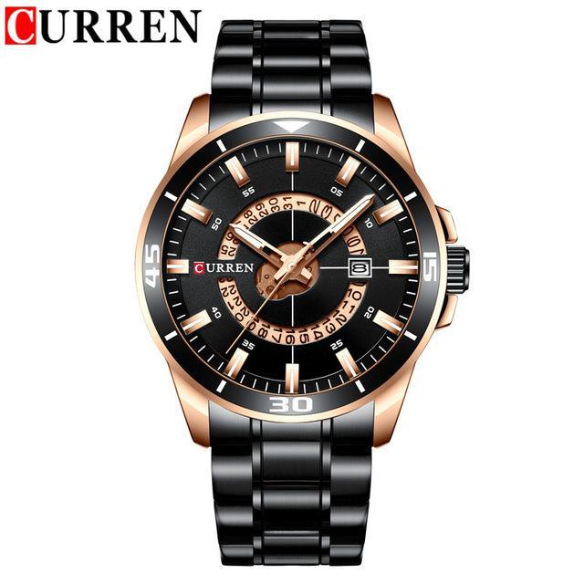 Men's Modern Sports Waterproof Watch Luxury Unique Design Fluorescent Hands Perfect Gift