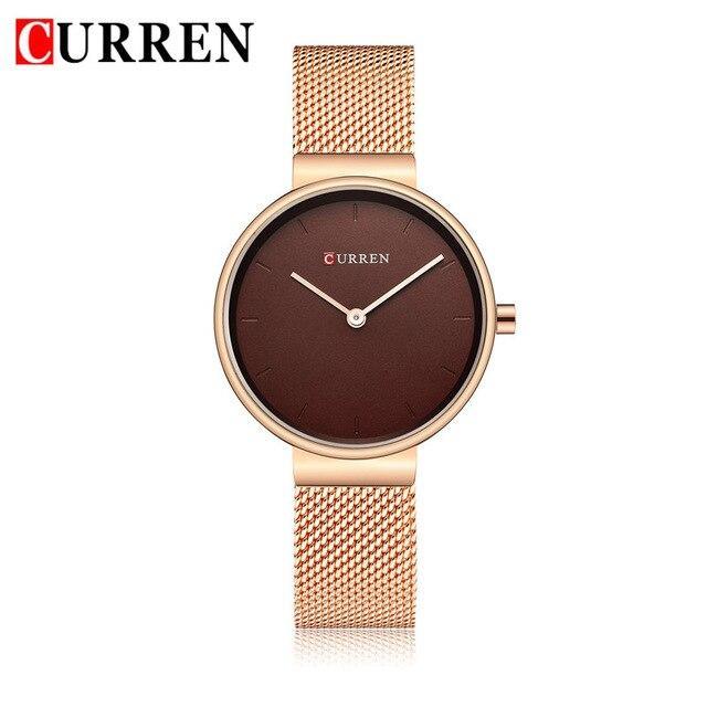 Women's Casual Stainless Steel Watch With Knitted Bracelet Excellent Background Unique Design Perfect For Her