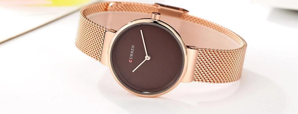 Women's Casual Stainless Steel Watch With Knitted Bracelet Excellent Background Unique Design Perfect For Her